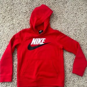 Hoodie for boy size M, red color
